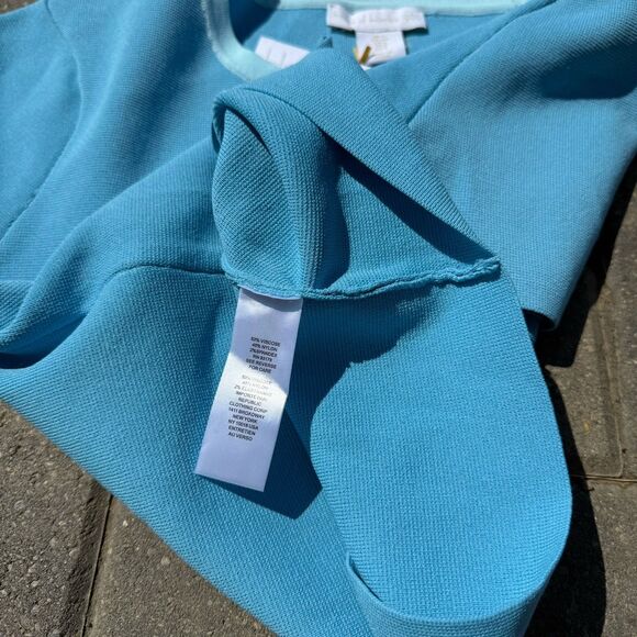 House Of Harlow 1960 Blue 2 Piece Set Crop Top & Skirt Outfit NWT $198 Small - Picture 8 of 10